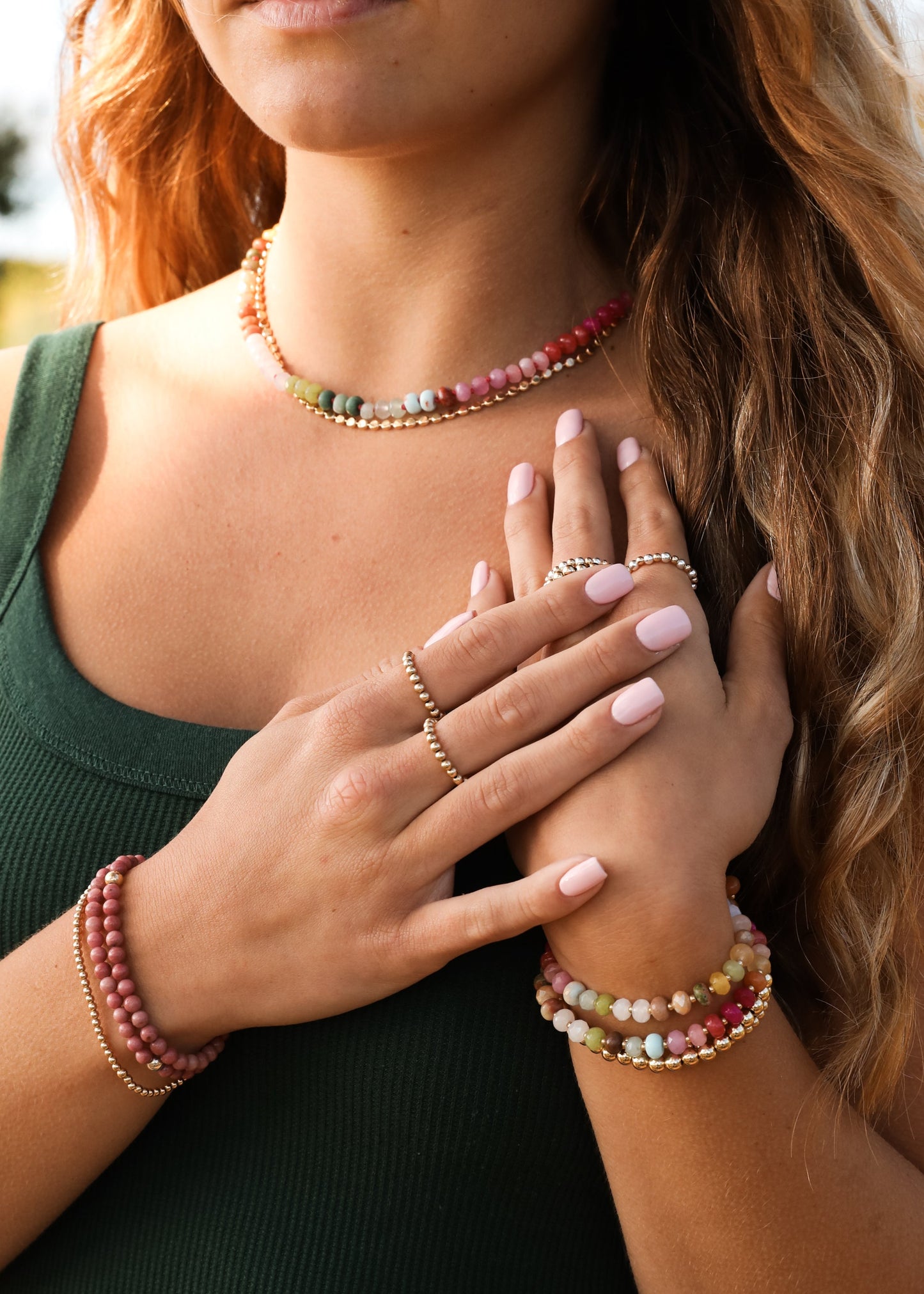 Iris Gemstone Necklace
