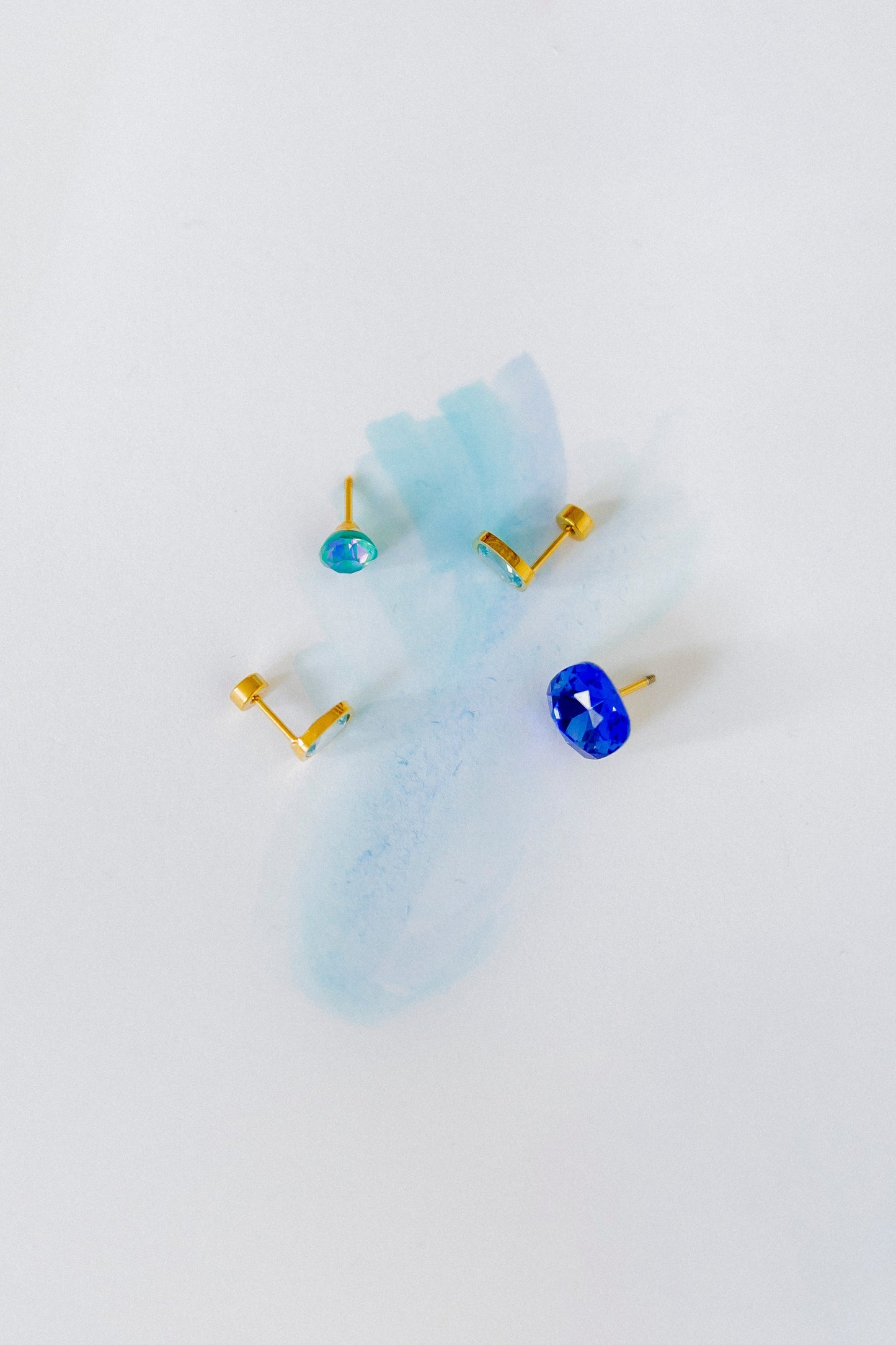 Screwback Stud Earrings Lux - Zuri Teal
