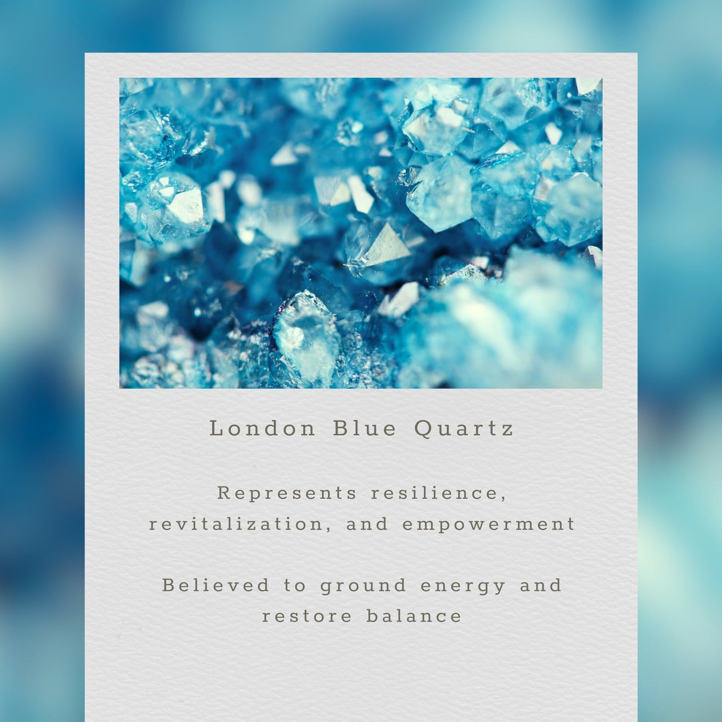 The London Blue Pendant Necklace