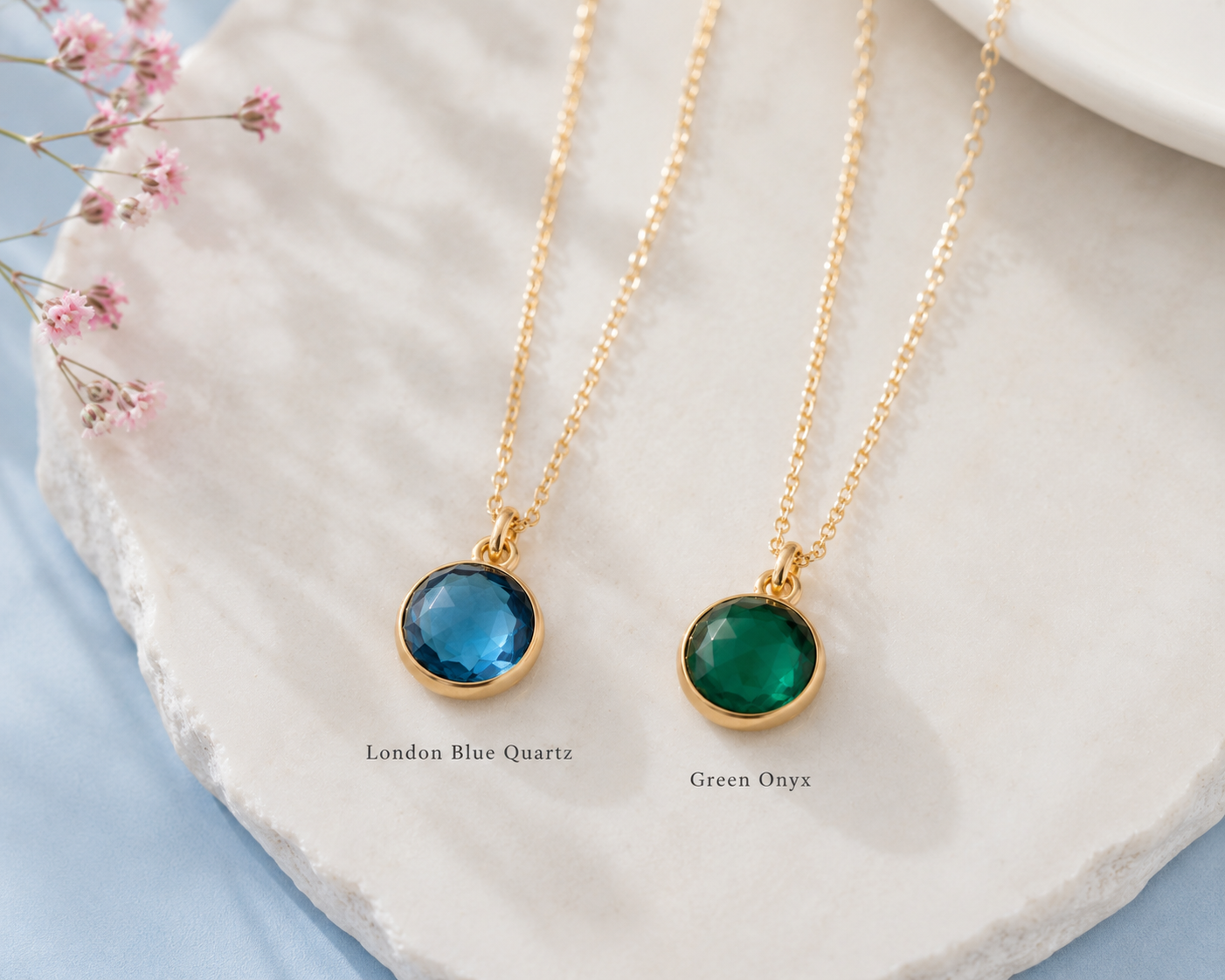 The London Blue Pendant Necklace