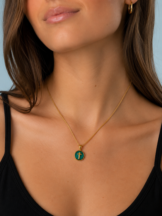 The Ivy Cross Necklace