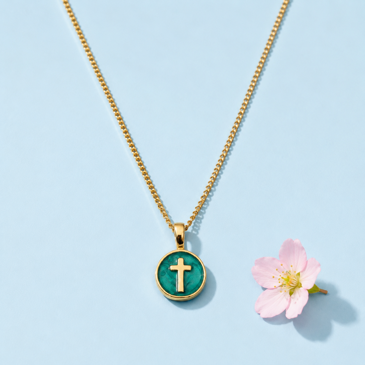 The Ivy Cross Necklace