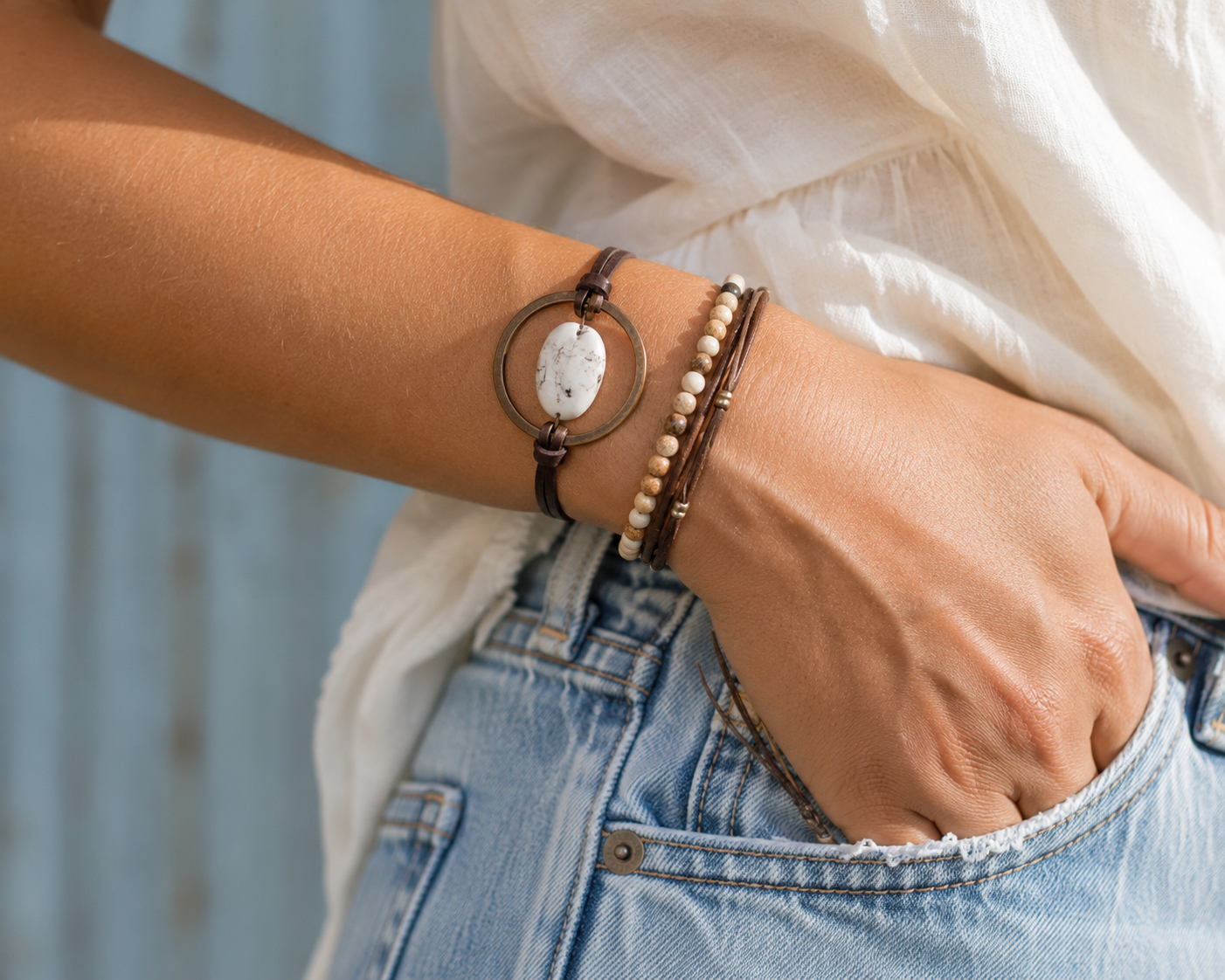 The Dylan Howlite Bracelet