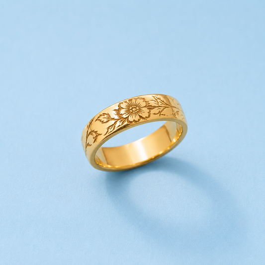 The Story in Bloom | Birth Flower Ring