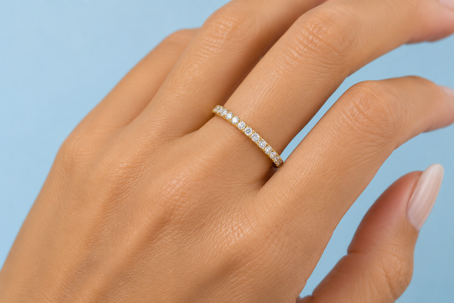 Elodie Moissanite Band