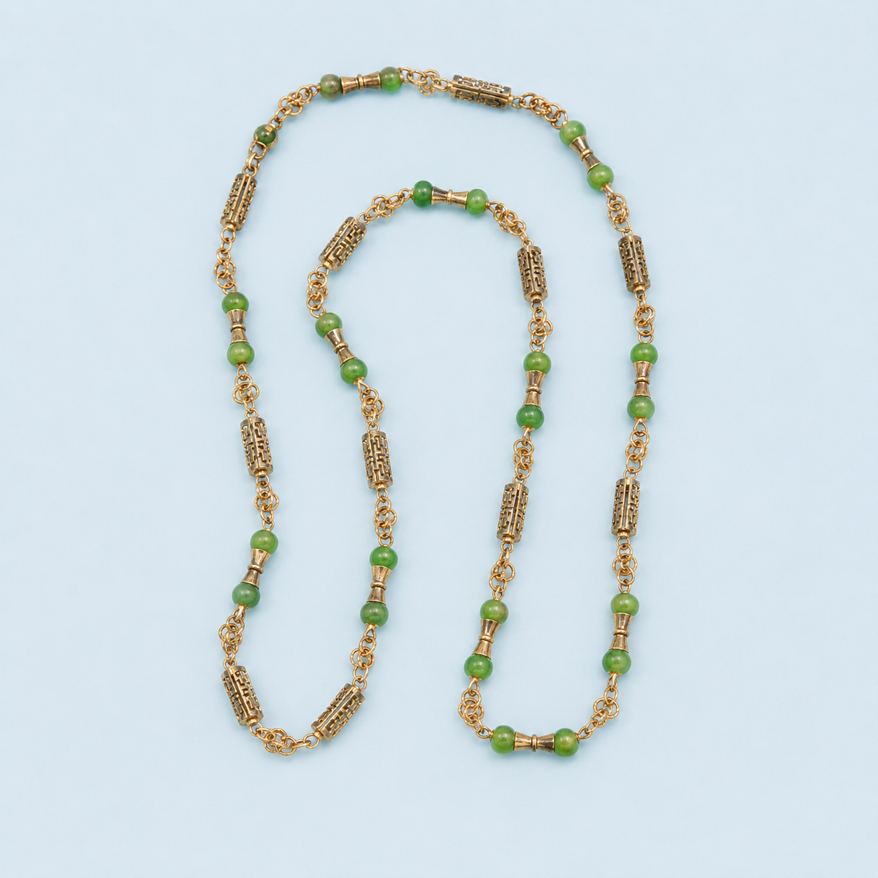 The Pru Jade Necklace
 - 30"