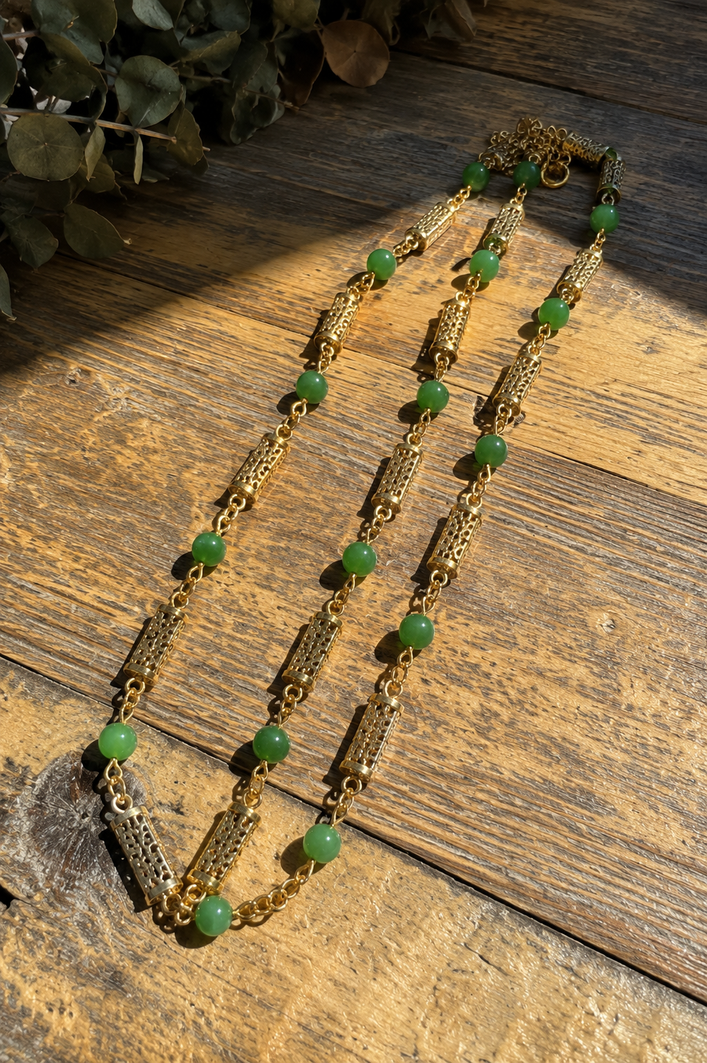 The Pru Jade Necklace
 - 30"