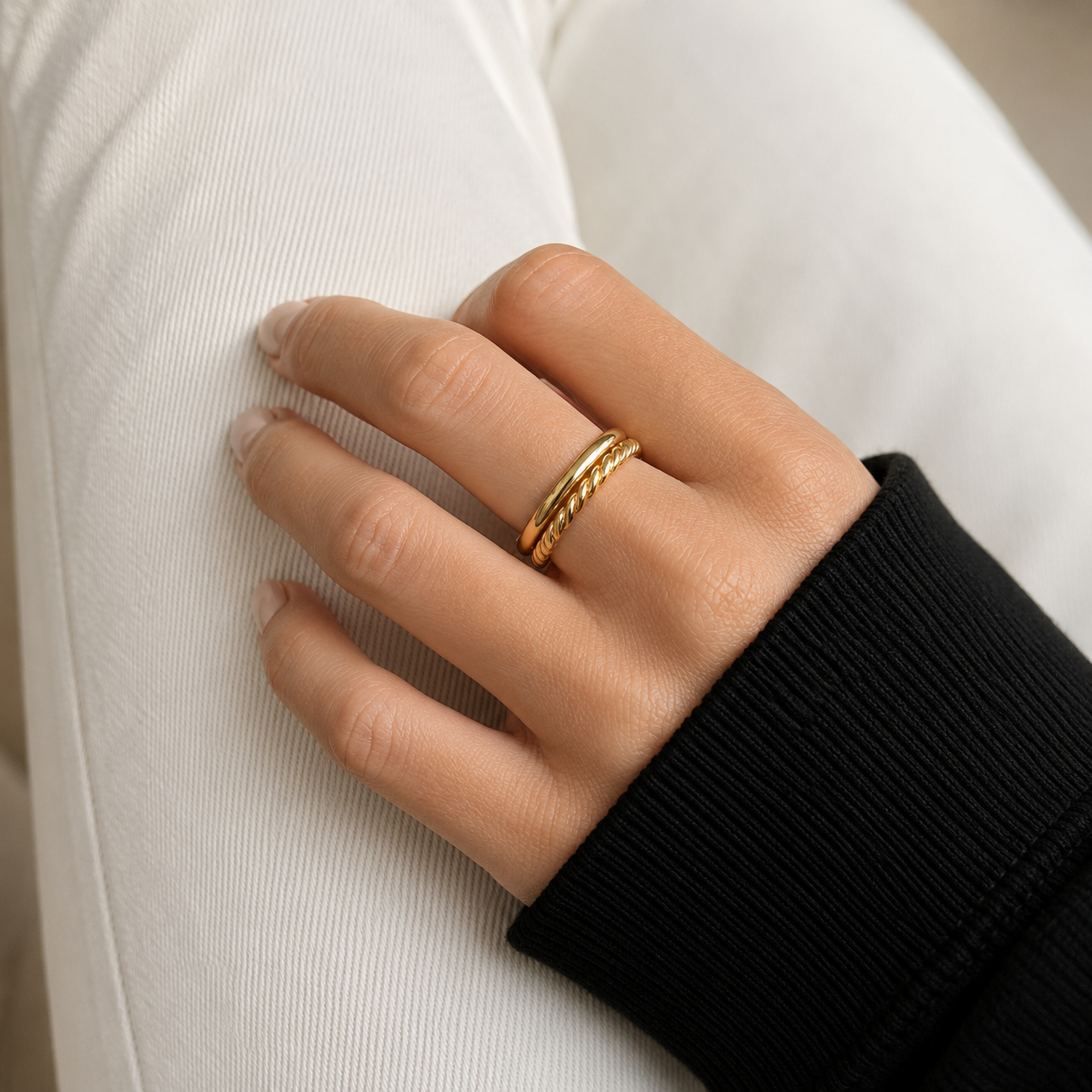 The Cleo Duo Ring