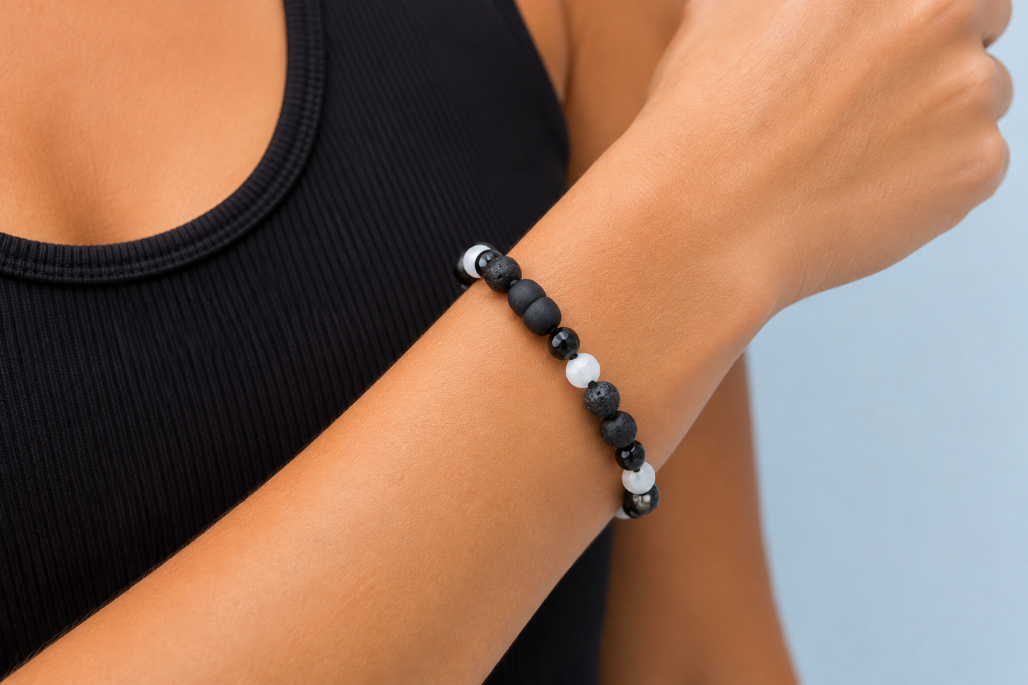 NYX | Baltic Amber & Moonstone Collection || Anklet or Bracelet