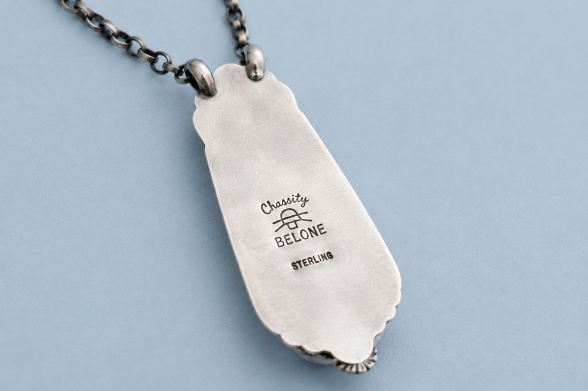 Navajo Made By Chassity Belone White Buffalo Necklace