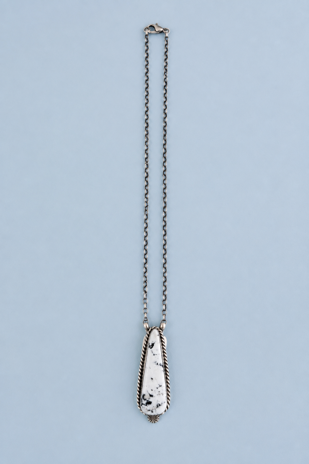 Navajo Made By Chassity Belone White Buffalo Necklace