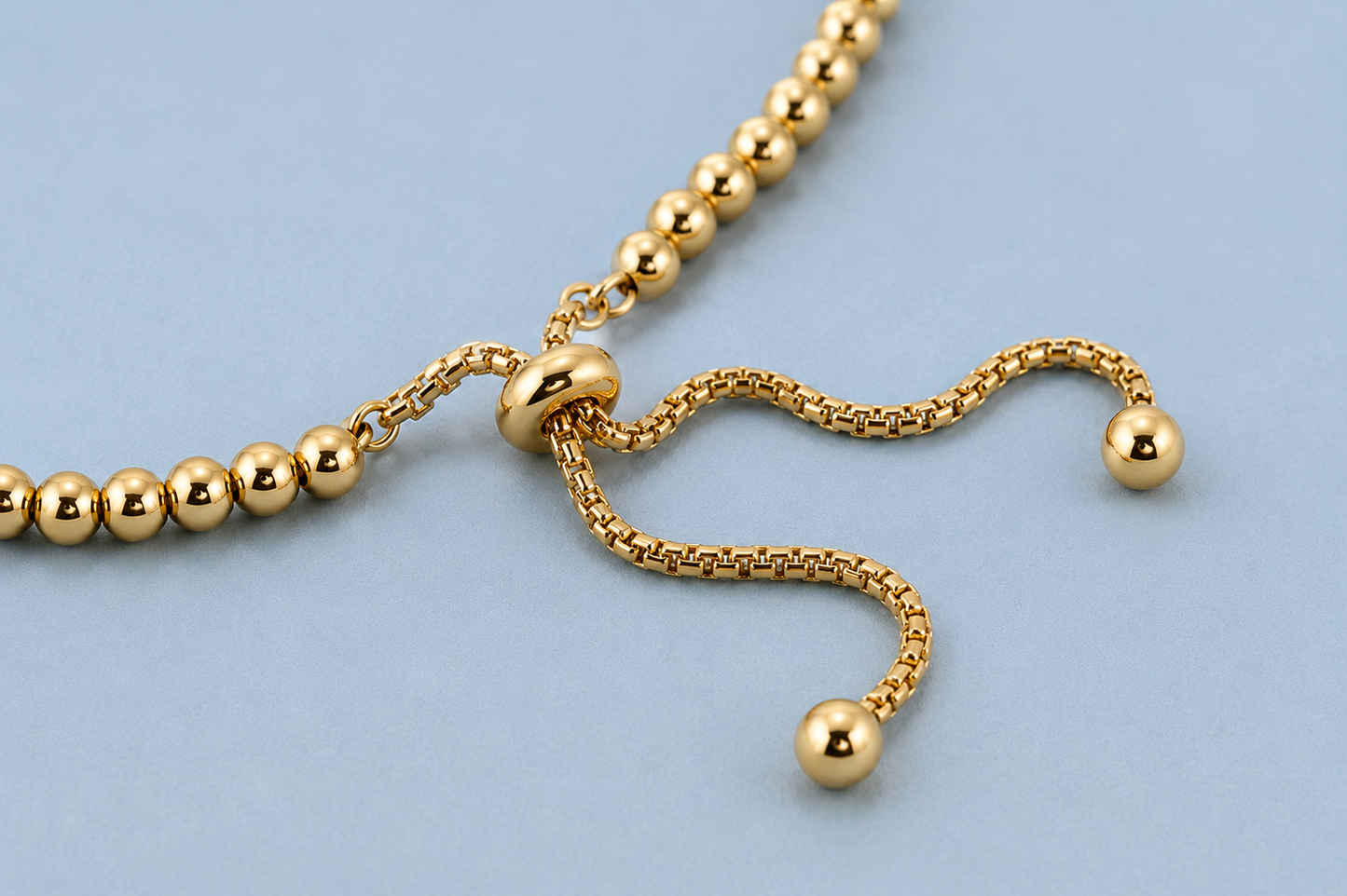 ELLIE GOLD BALL BEADED BRACELET