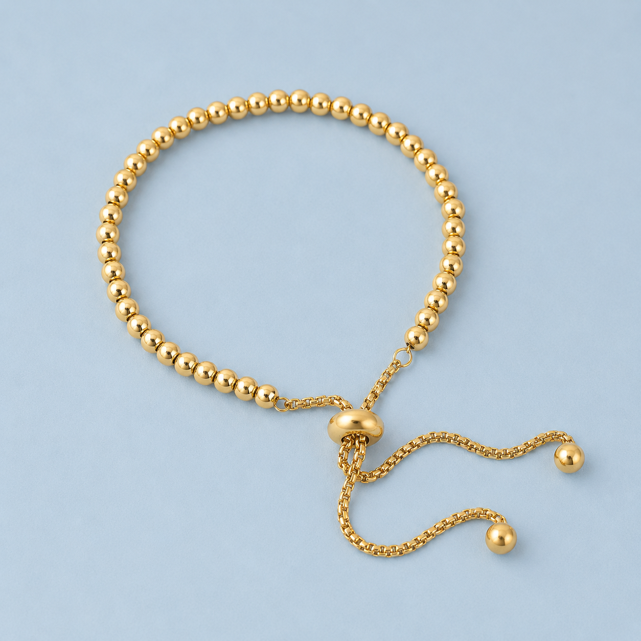 ELLIE GOLD BALL BEADED BRACELET