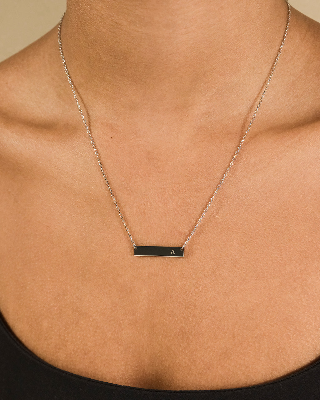 Sterling Signature Initial Necklac