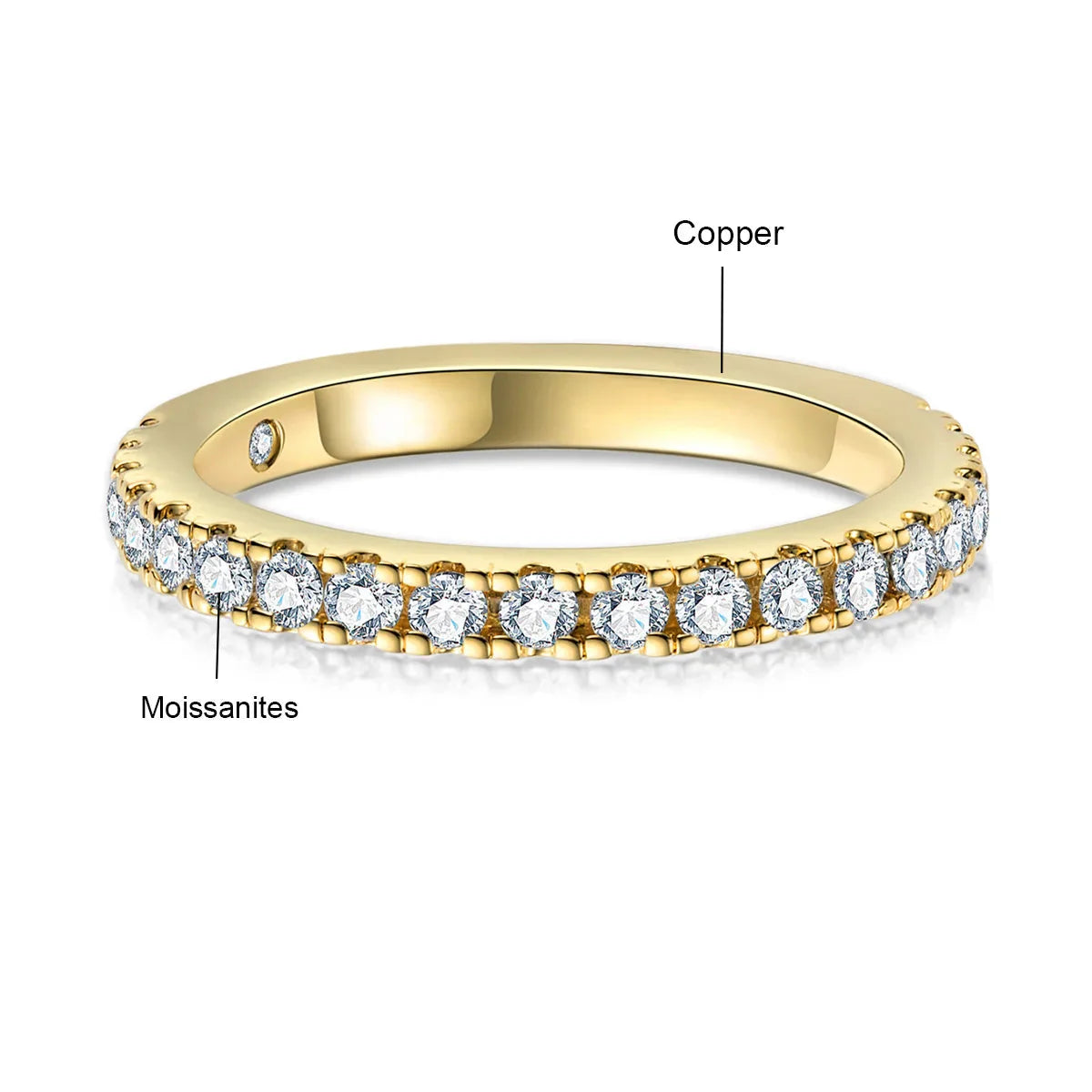 Elodie Moissanite Band