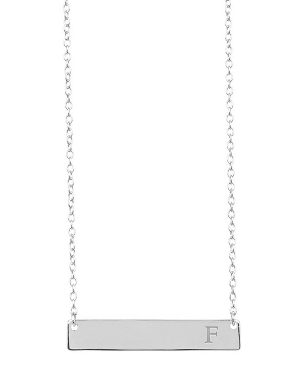 Sterling Signature Initial Necklac