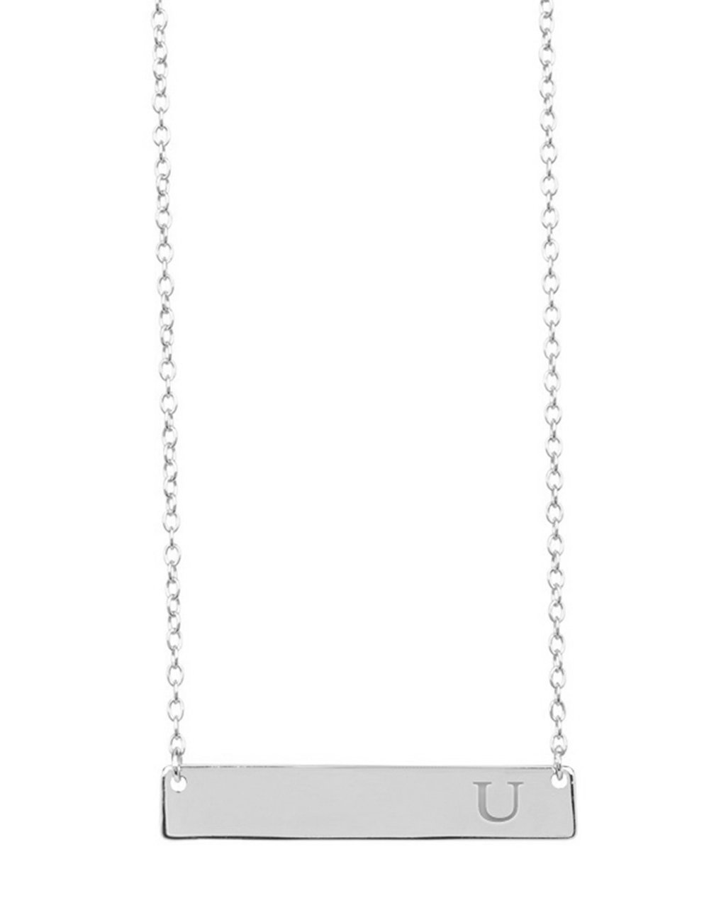 Sterling Signature Initial Necklac
