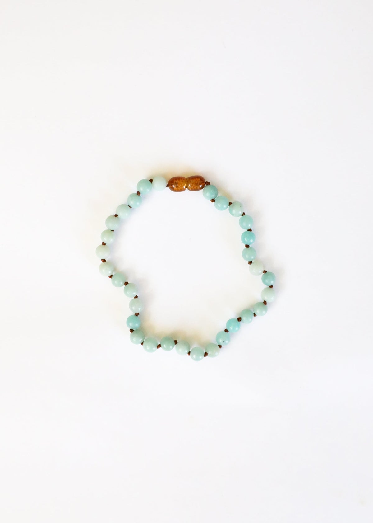 Acacia natural amazonite gemstone beads in a matching necklace and bracelet set from The Riann Ashlyn Collection.