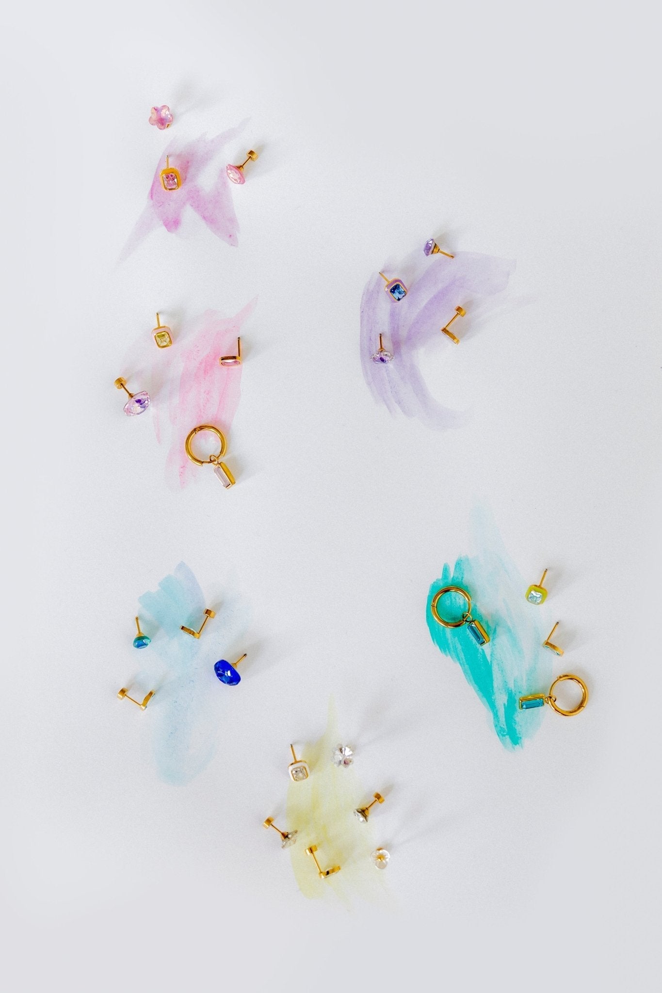 Screwback Stud Earrings Lux - Zuri Teal