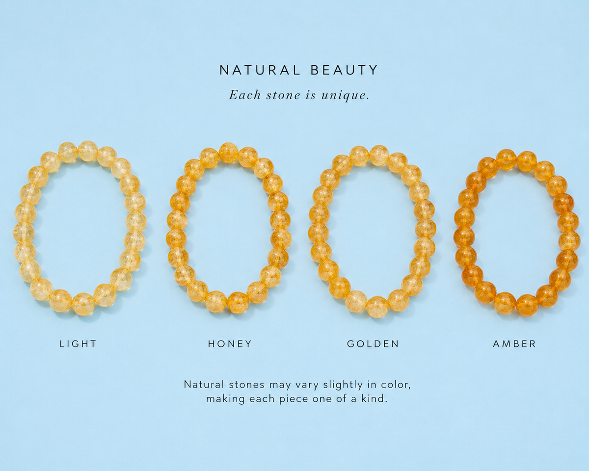 Sovanna Golden Healer Quartz Bracelet with natural golden healer quartz beads, product photograph 6 – The Riann Ashlyn Collection